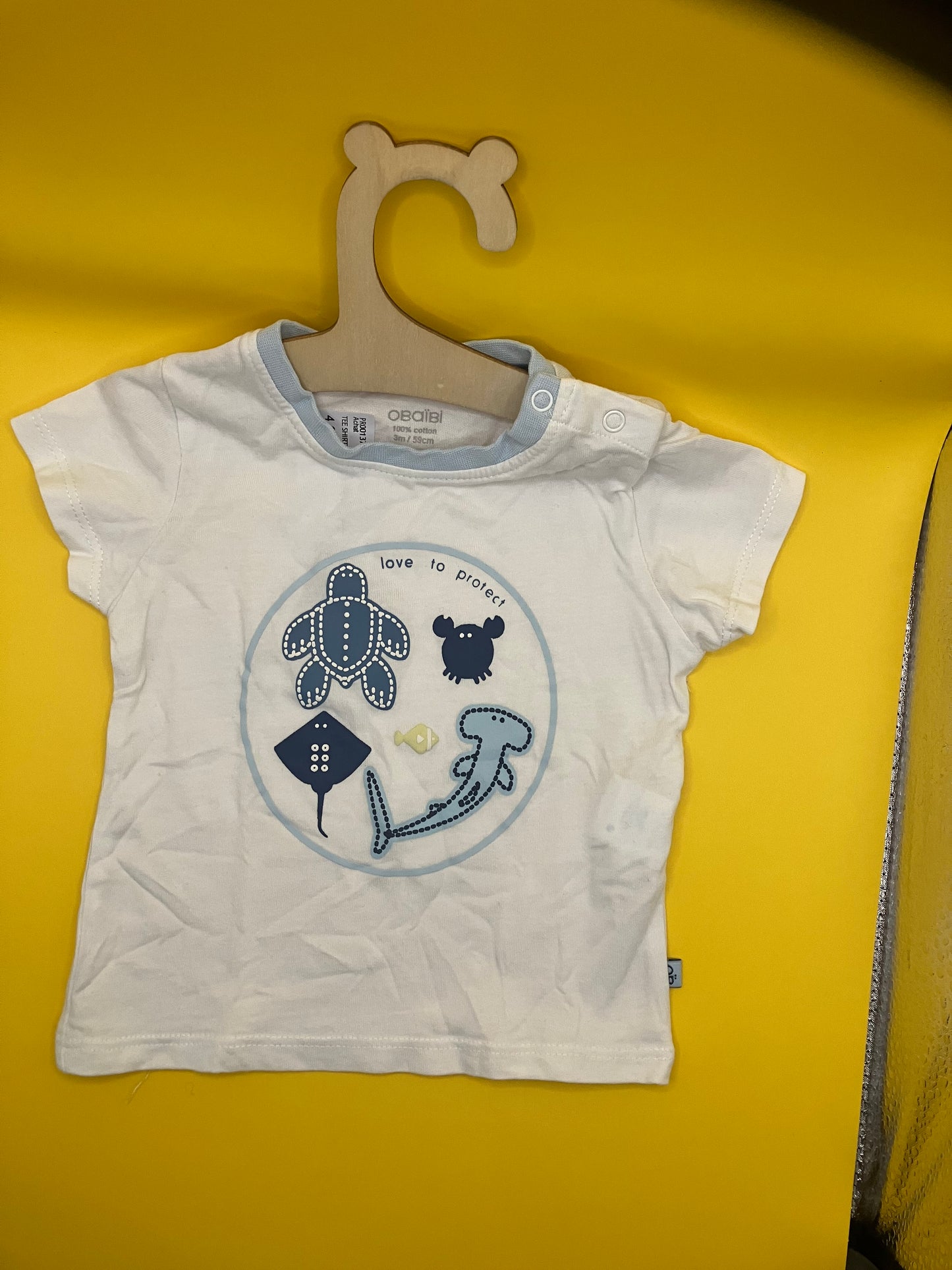 Tee-shirt OKAIDI / OBAIBI 3 mois