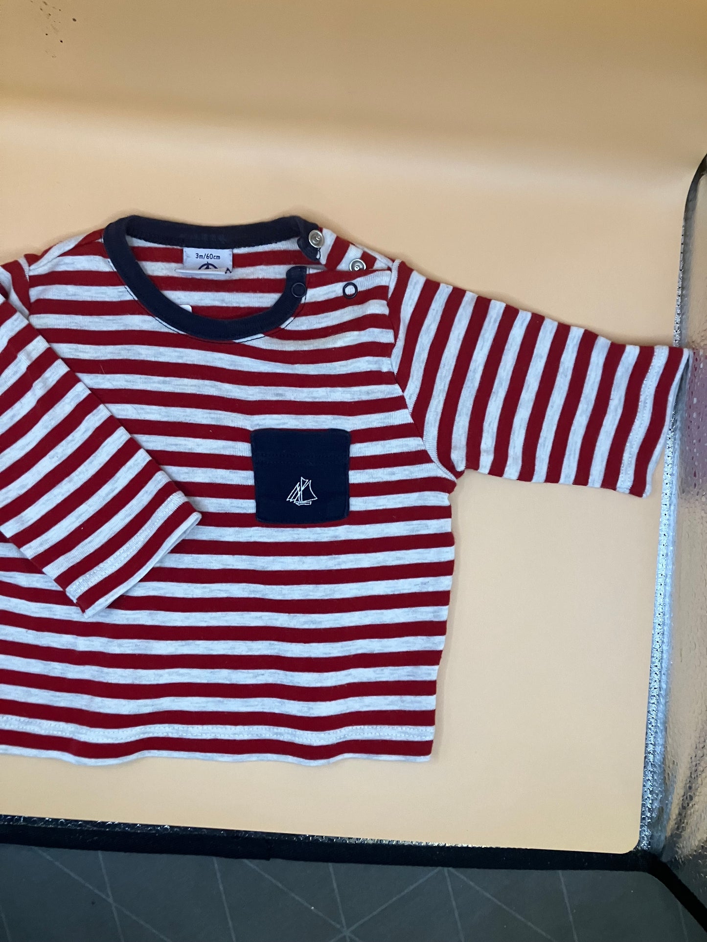 Tee-shirt PETIT BATEAU  3 mois